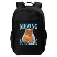 Funny Cat Meme With Meowing Looksmax Meowing Cat Daily Commute Backpack