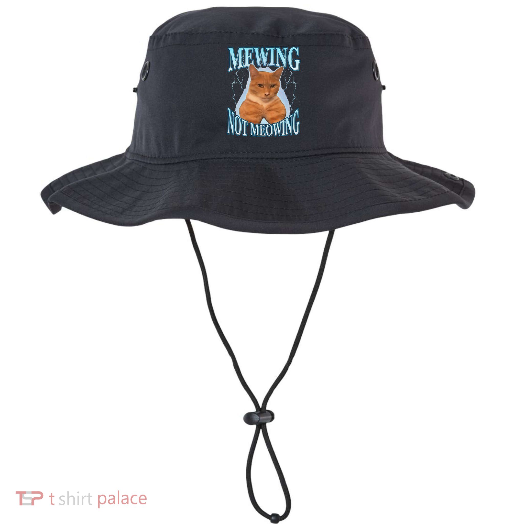 Funny Cat Meme With Meowing Looksmax Meowing Cat Bucket Hat