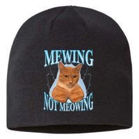 Funny Cat Meme With Meowing Looksmax Meowing Cat Sustainable Beanie