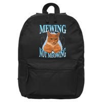 Funny Cat Meme With Meowing Looksmax Meowing Cat 16 in Basic Backpack