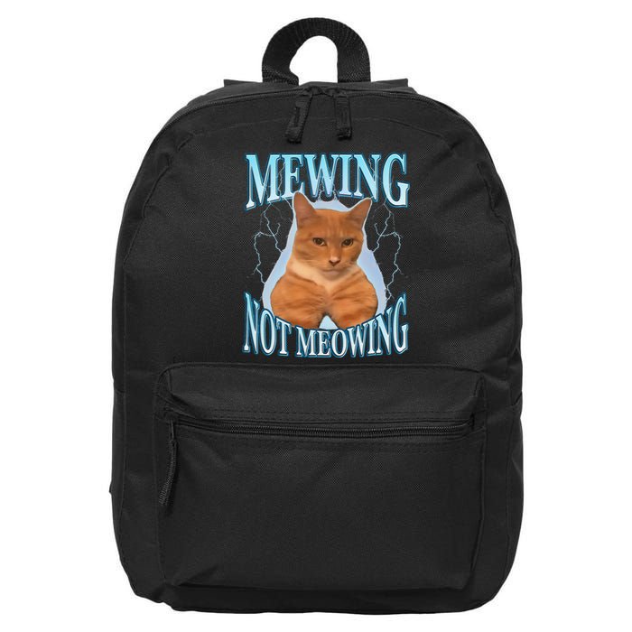 Funny Cat Meme With Meowing Looksmax Meowing Cat 16 in Basic Backpack