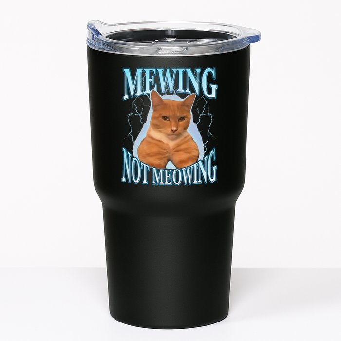Funny Cat Meme With Meowing Looksmax Meowing Cat Tumbler