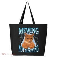 Funny Cat Meme With Meowing Looksmax Meowing Cat 25L Jumbo Tote