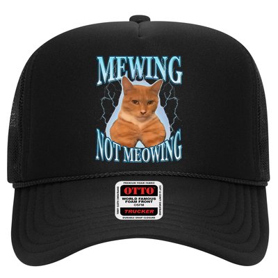 Funny Cat Meme With Meowing Looksmax Meowing Cat Trucker Hat