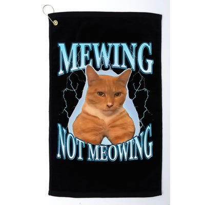 Funny Cat Meme With Meowing Looksmax Meowing Cat Golf Towel