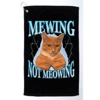 Funny Cat Meme With Meowing Looksmax Meowing Cat Golf Towel