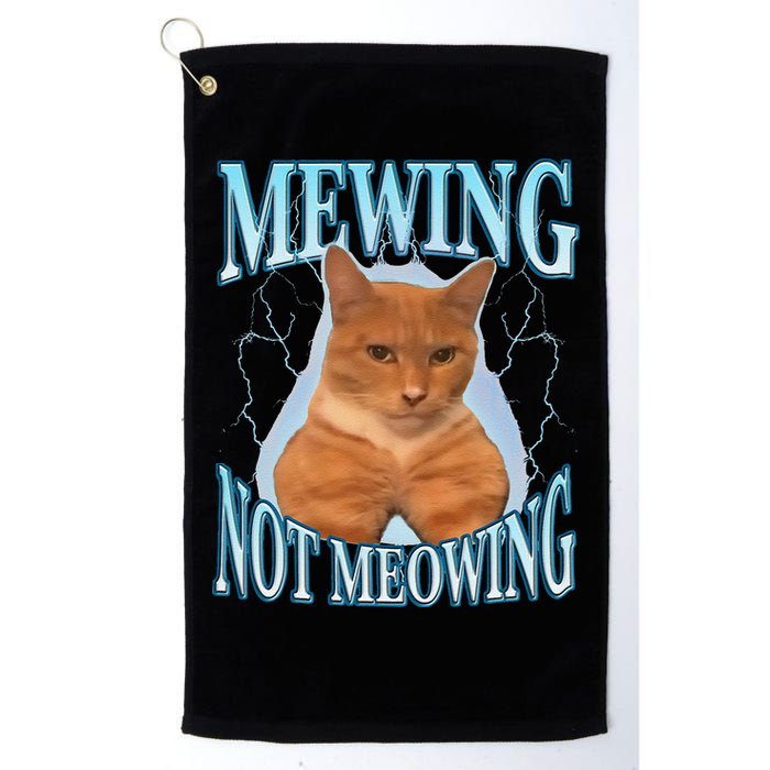 Funny Cat Meme With Meowing Looksmax Meowing Cat Golf Towel