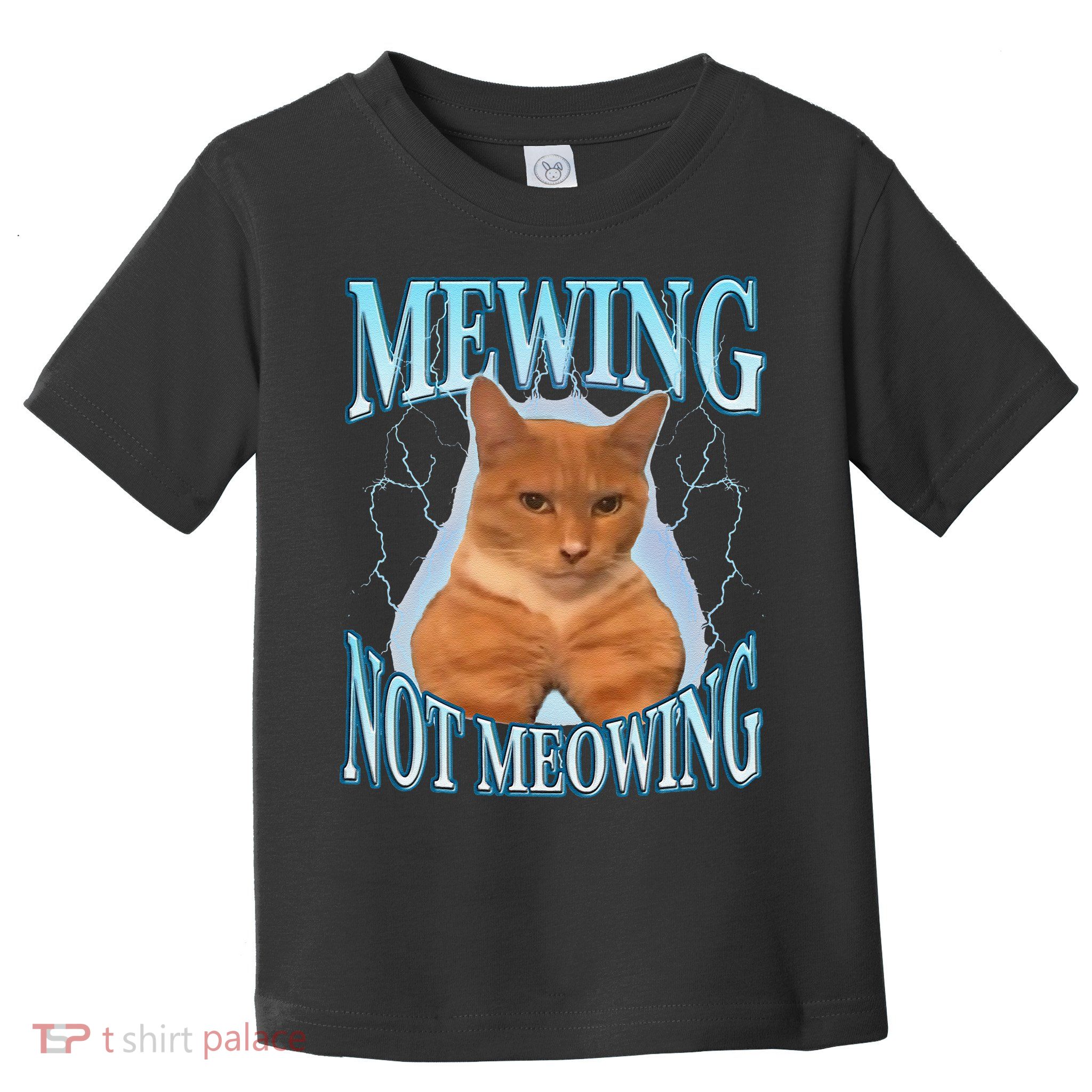 Funny Cat Meme With Meowing Looksmax Meowing Cat Toddler T-Shirt