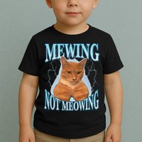 Funny Cat Meme With Meowing Looksmax Meowing Cat Toddler T-Shirt