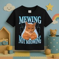 Funny Cat Meme With Meowing Looksmax Meowing Cat Toddler T-Shirt
