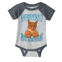 Funny Cat Meme With Meowing Looksmax Meowing Cat Infant Baby Jersey Bodysuit