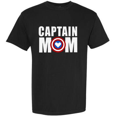 Funny Captain Mom Superhero MotherS Day 2024 Garment-Dyed Heavyweight T-Shirt