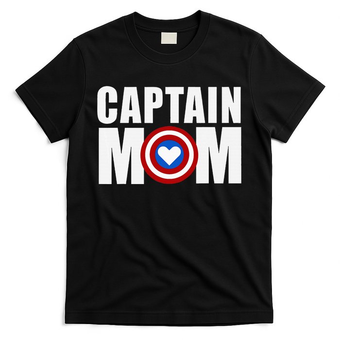 Funny Captain Mom Superhero MotherS Day 2024 T-Shirt