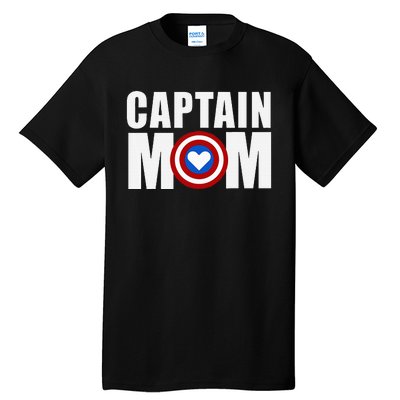 Funny Captain Mom Superhero MotherS Day 2024 Tall T-Shirt