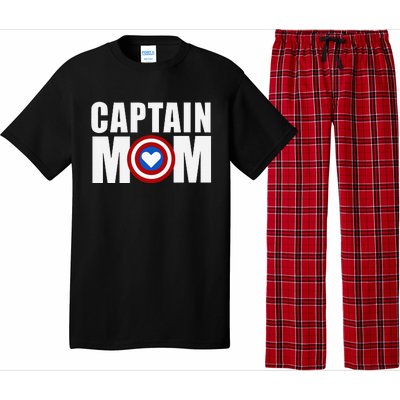 Funny Captain Mom Superhero MotherS Day 2024 Pajama Set