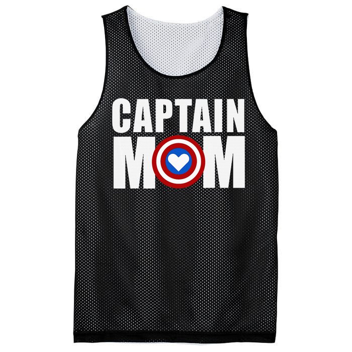 Funny Captain Mom Superhero MotherS Day 2024 Mesh Reversible Basketball Jersey Tank