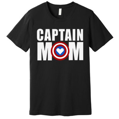 Funny Captain Mom Superhero MotherS Day 2024 Premium T-Shirt