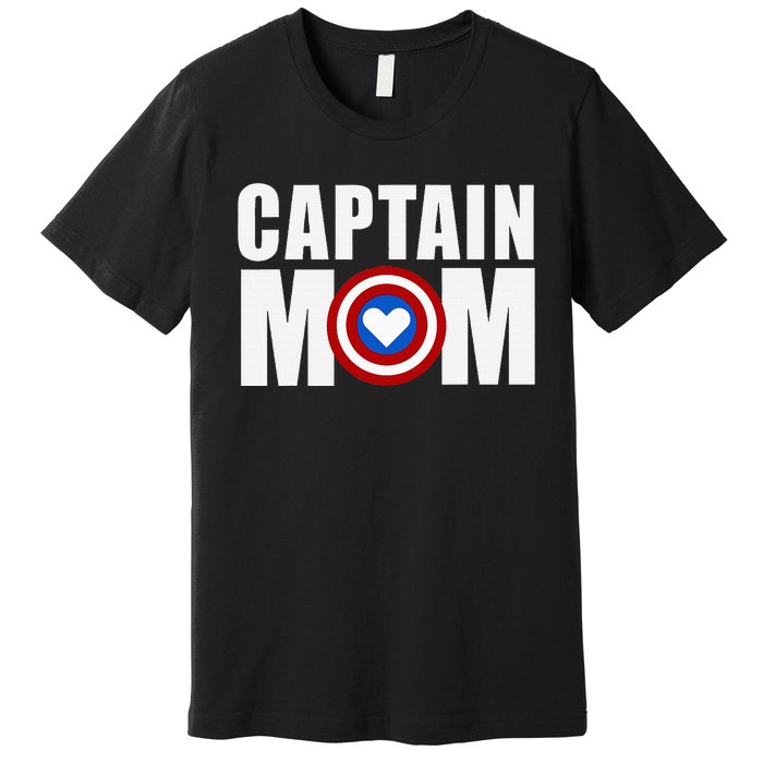 Funny Captain Mom Superhero MotherS Day 2024 Premium T-Shirt