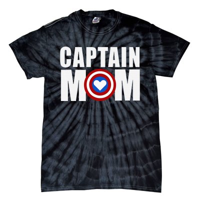 Funny Captain Mom Superhero MotherS Day 2024 Tie-Dye T-Shirt