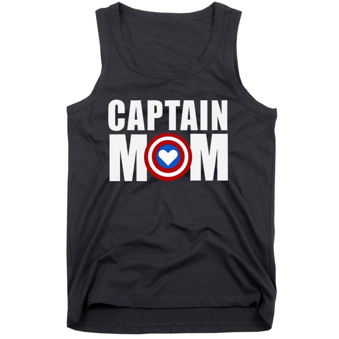 Funny Captain Mom Superhero MotherS Day 2024 Tank Top