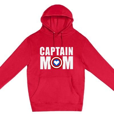 Funny Captain Mom Superhero MotherS Day 2024 Premium Pullover Hoodie