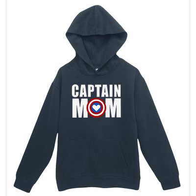 Funny Captain Mom Superhero MotherS Day 2024 Urban Pullover Hoodie