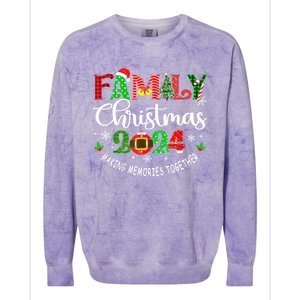 Funny Christmas Matching Outfit Xmas Squad Santa Group Gift Colorblast Crewneck Sweatshirt