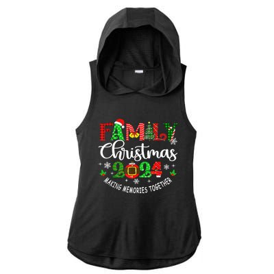 Funny Christmas Matching Outfit Xmas Squad Santa Group Gift Ladies PosiCharge Tri-Blend Wicking Draft Hoodie Tank