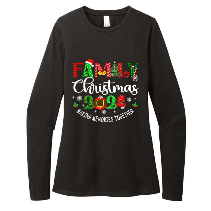 Funny Christmas Matching Outfit Xmas Squad Santa Group Gift Womens CVC Long Sleeve Shirt