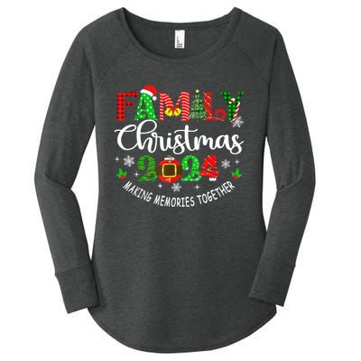 Funny Christmas Matching Outfit Xmas Squad Santa Group Gift Women's Perfect Tri Tunic Long Sleeve Shirt