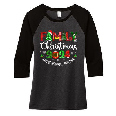 Funny Christmas Matching Outfit Xmas Squad Santa Group Gift Women's Tri-Blend 3/4-Sleeve Raglan Shirt