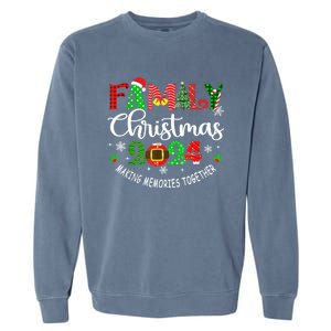 Funny Christmas Matching Outfit Xmas Squad Santa Group Gift Garment-Dyed Sweatshirt