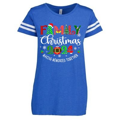 Funny Christmas Matching Outfit Xmas Squad Santa Group Gift Enza Ladies Jersey Football T-Shirt