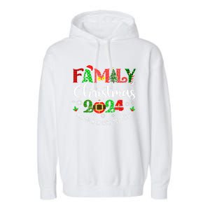 Funny Christmas Matching Outfit Xmas Squad Santa Group Gift Garment-Dyed Fleece Hoodie