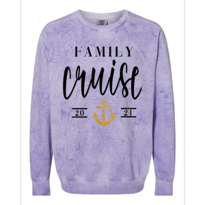 Family Cruise Matching 2024 tee Family Cruise Trip 2024 Colorblast Crewneck Sweatshirt