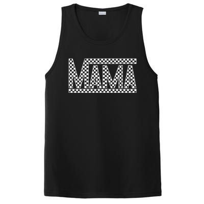 Funny Checkered Mama Black White Gift Women PosiCharge Competitor Tank