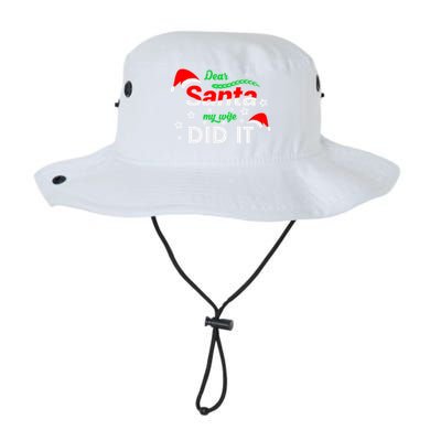 Funny Christmas Matching Family Dear Santa My Wife Did It Gift Legacy Cool Fit Booney Bucket Hat