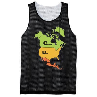 Funny Cum Map Canada Usa And Mexico Gift Mesh Reversible Basketball Jersey Tank