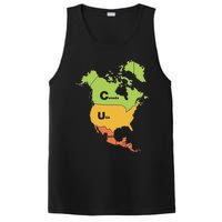 Funny Cum Map Canada Usa And Mexico Gift PosiCharge Competitor Tank