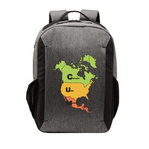 Funny Cum Map Canada Usa And Mexico Gift Vector Backpack