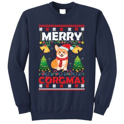 Funny Cute Merry Corgmas Ugly Christmas Sweater Sweatshirt