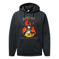 Feeling Cute Might Curse You Later Cute Witch Performance Fleece Hoodie