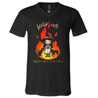 Feeling Cute Might Curse You Later Cute Witch V-Neck T-Shirt