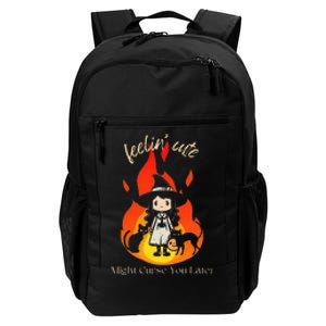 Feeling Cute Might Curse You Later Cute Witch Daily Commute Backpack