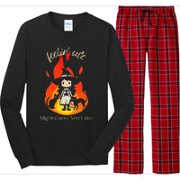 Feeling Cute Might Curse You Later Cute Witch Long Sleeve Pajama Set