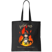 Feeling Cute Might Curse You Later Cute Witch Tote Bag