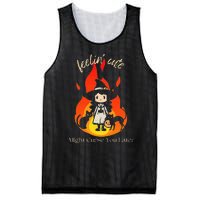 Feeling Cute Might Curse You Later Cute Witch Mesh Reversible Basketball Jersey Tank