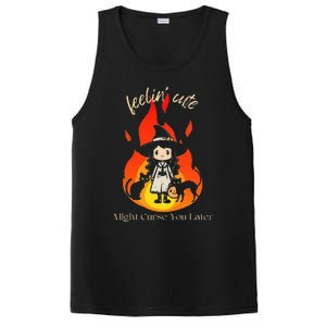 Feeling Cute Might Curse You Later Cute Witch PosiCharge Competitor Tank