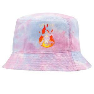 Feeling Cute Might Curse You Later Cute Witch Tie-Dyed Bucket Hat