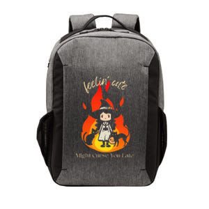 Feeling Cute Might Curse You Later Cute Witch Vector Backpack